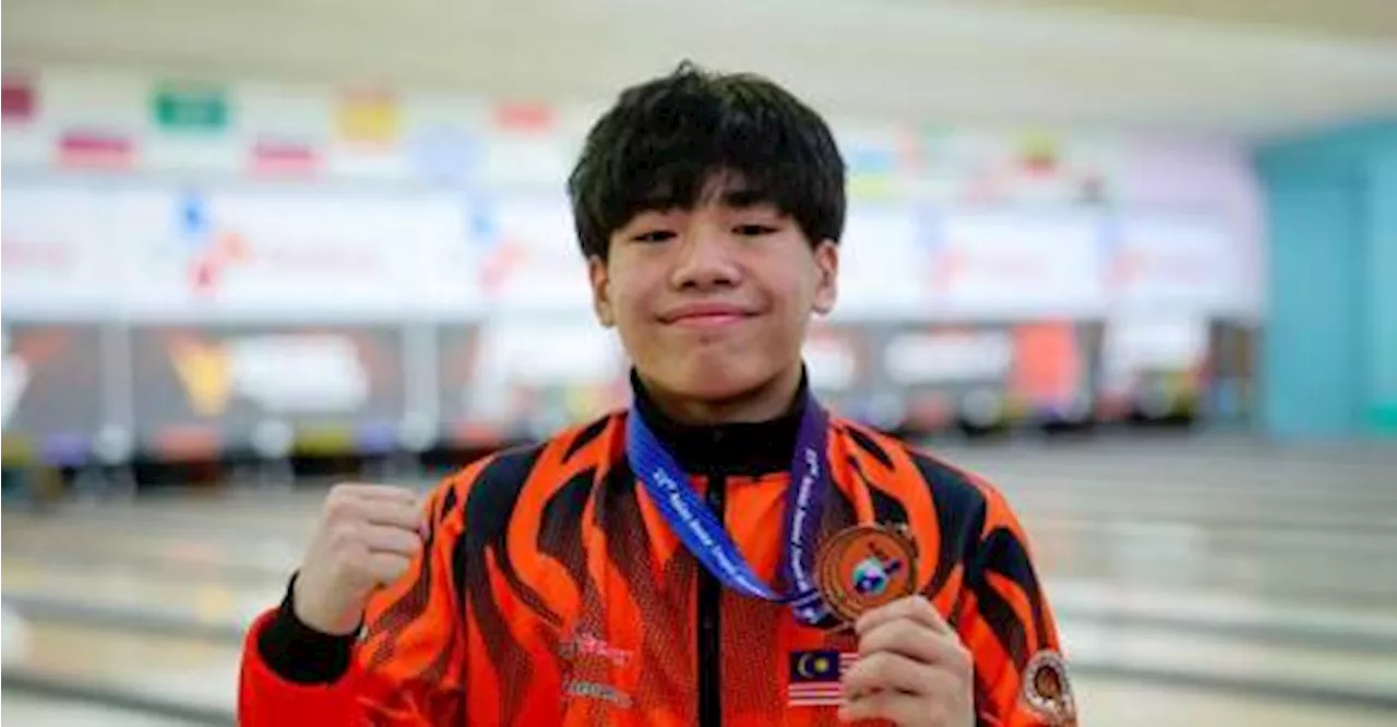 Bronze it is for Ethan after final-game collapse in Asian Junior Bowling meet