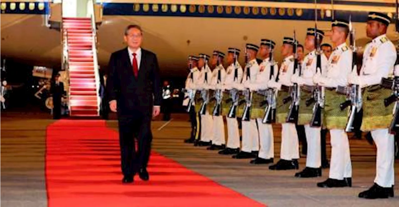 China’s Premier Li Qiang arrives in Malaysia for three-day official visit