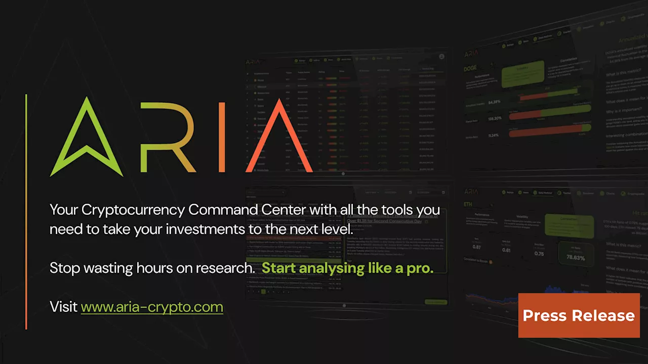 ARIA Introduces New Platform to Revolutionise Crypto Investments with Comprehensive Data and AI-Driven Tools