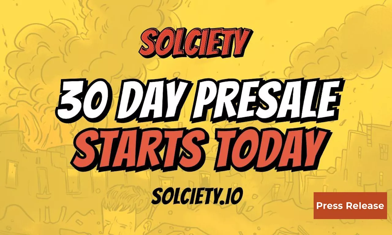 New SOL Meme Coin, Solciety, Launches Today With 30-Day ICO