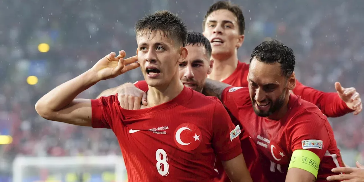 Toptalent Güler doet historische goal Mikautadze te niet: Turkije verslaat Georgië