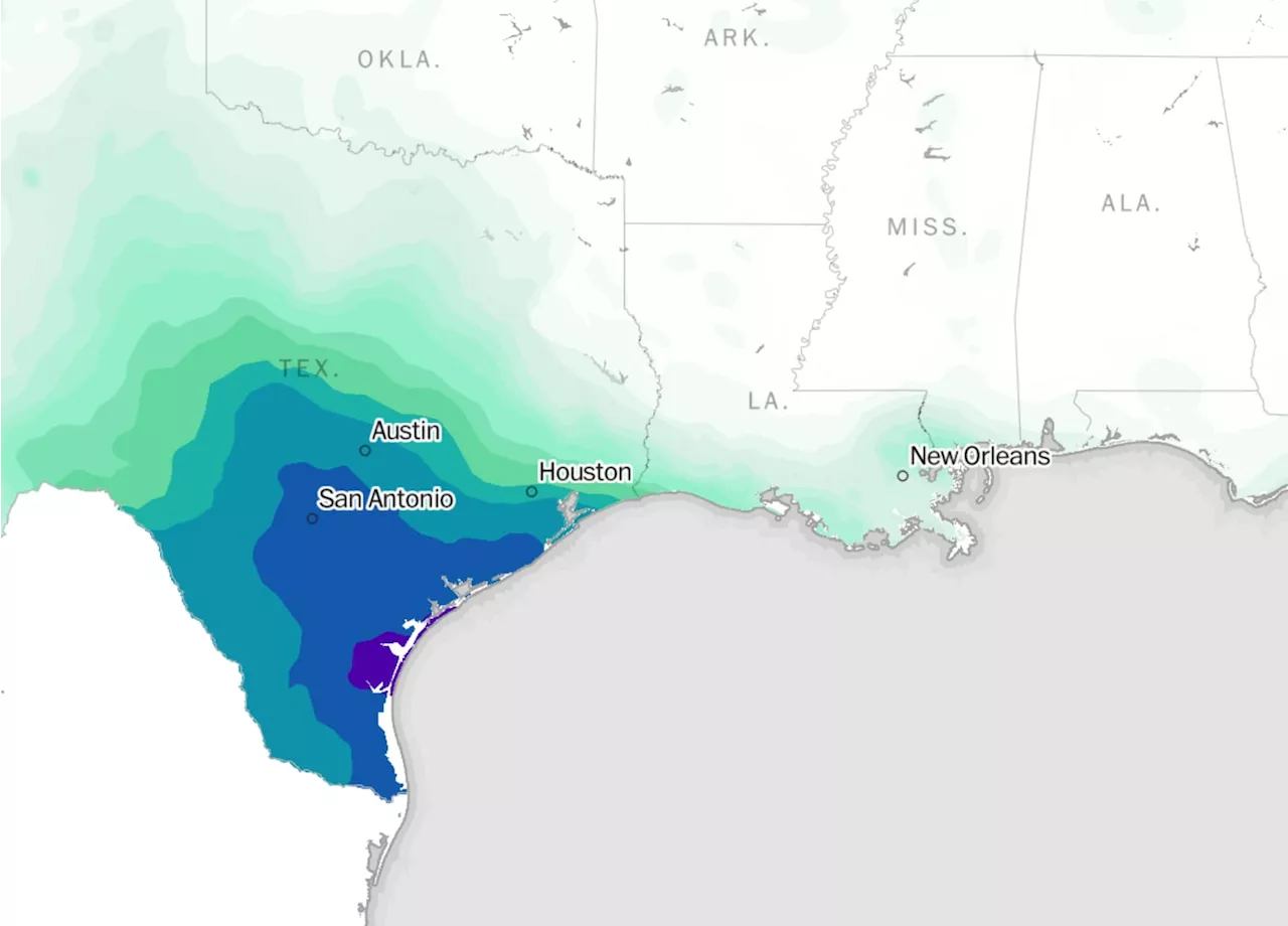 Tropical storm warnings issued for parts of Texas coast ahead of rainstorm