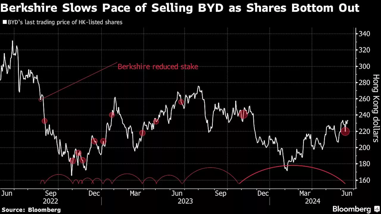 Berkshire Slows Pace of BYD Share Selling Amid Stock’s Rebound