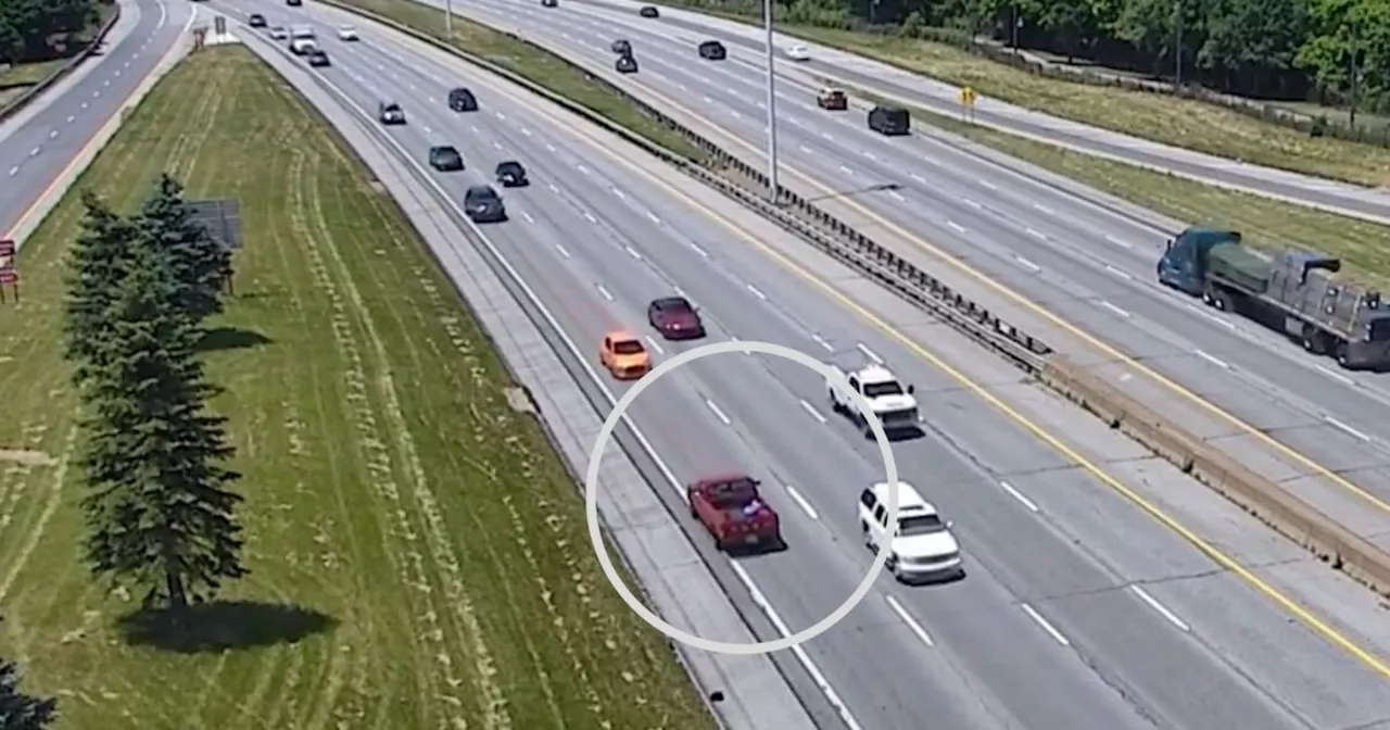 Pickup truck travels backward for miles on Ohio interstate