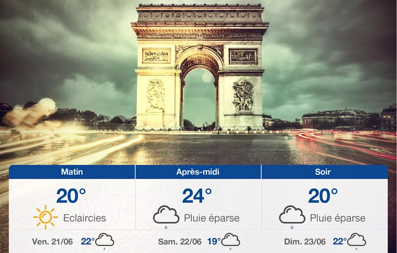 Météo Paris: prévisions du jeudi 20 juin 2024