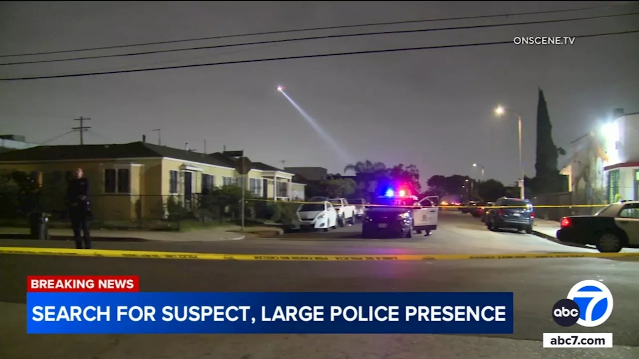 Armed suspect gets away after overnight SWAT search in South LA neighborhood