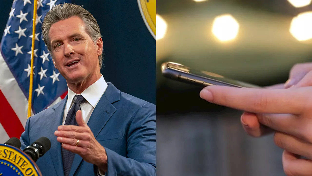 Gov. Gavin Newsom wants to restrict smartphone usage in schools