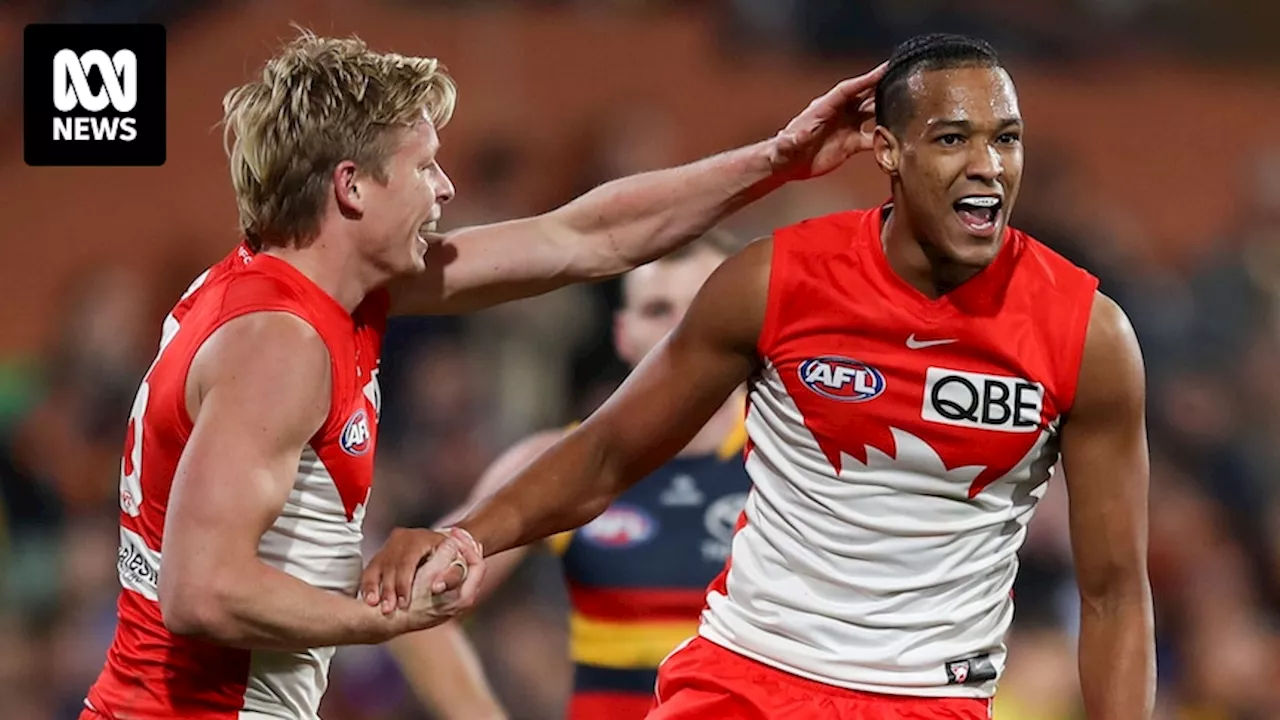 Breaking down Joel Amartey's nine goals for the Sydney Swans against Adelaide Crows