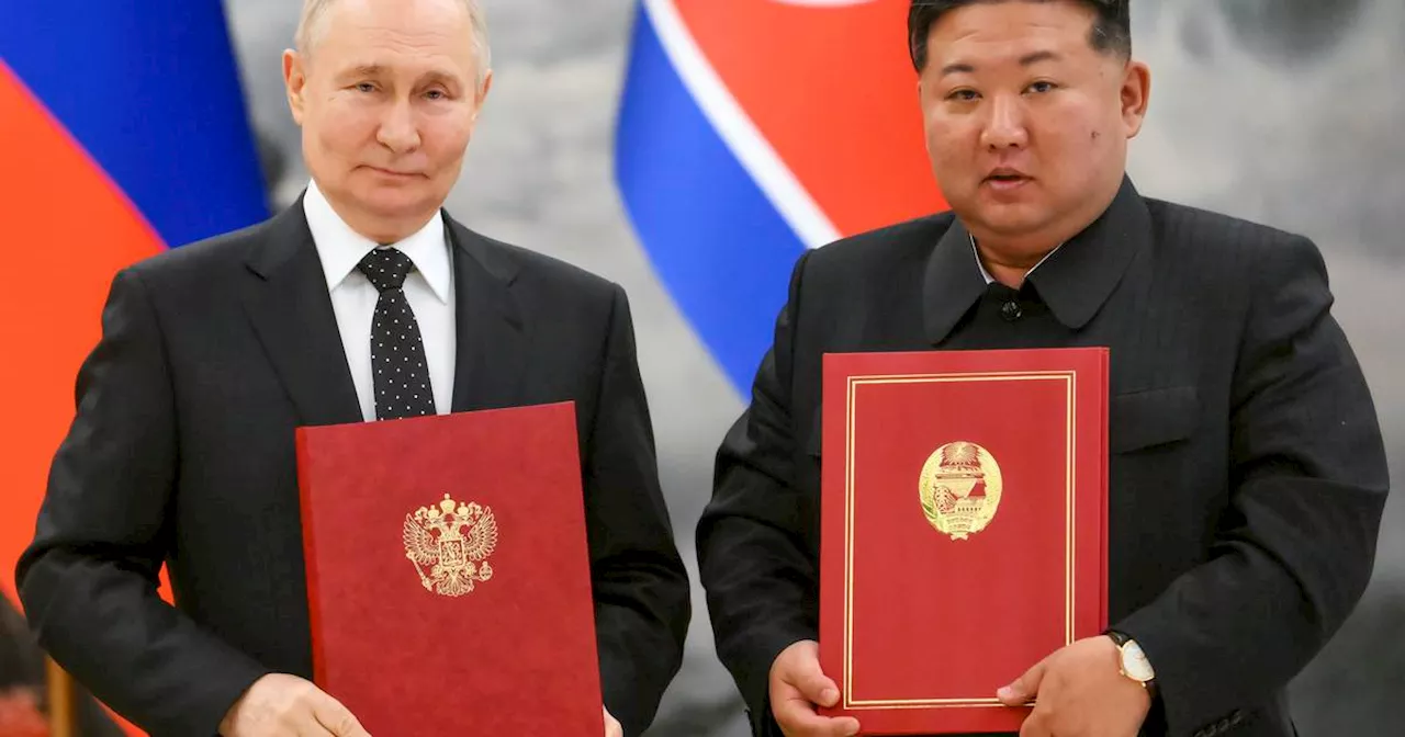 Putin and Kim sign mutual aid deal if either country faces ‘aggression’