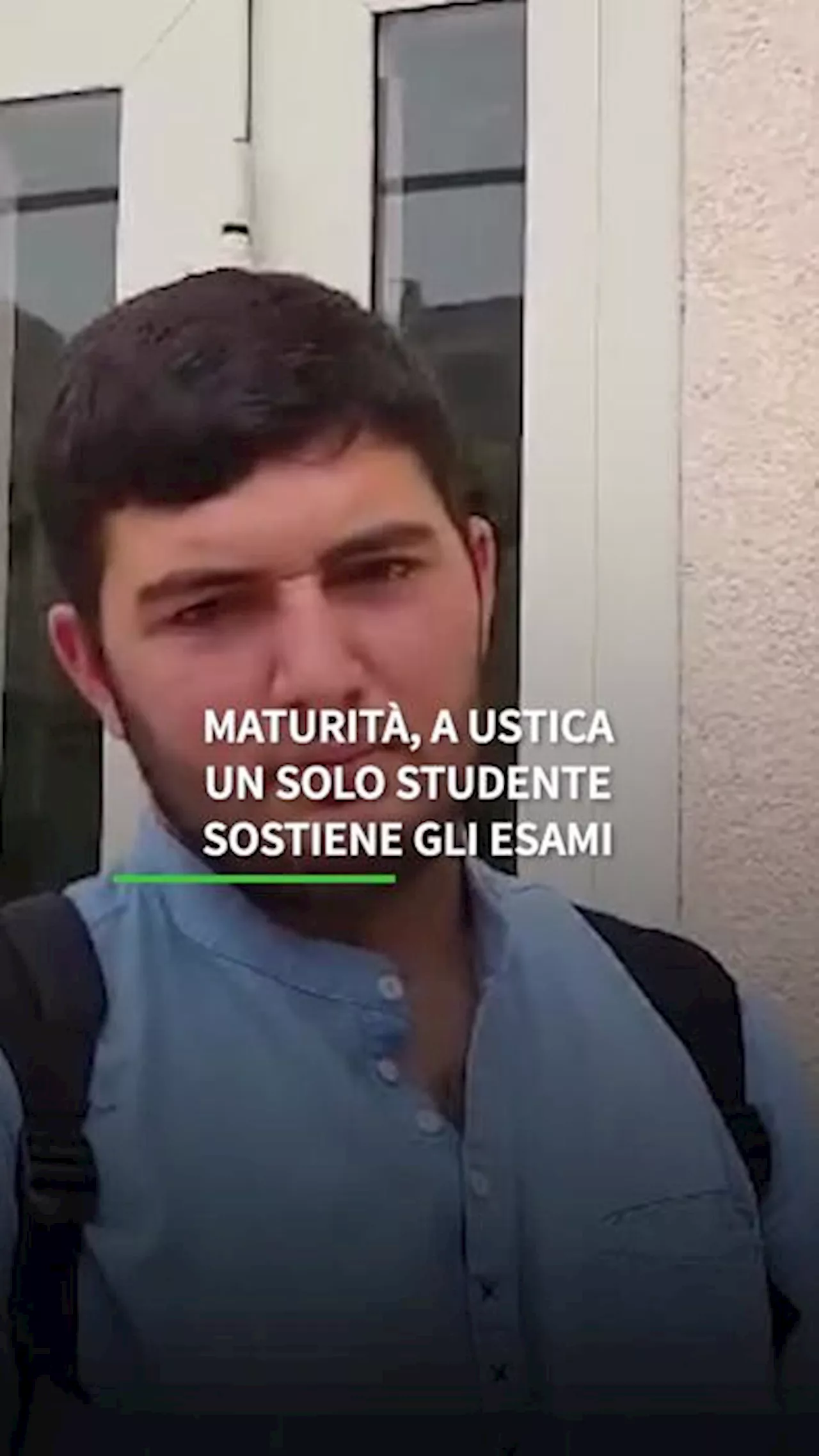 A Ustica un solo studente sostiene gli esami di maturita'