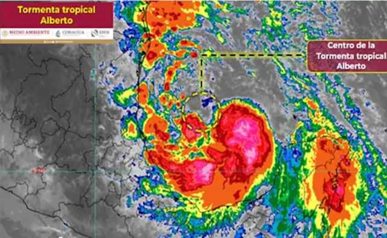 Tormenta “Alberto” podría tocar tierra entre miércoles y primeras horas del jueves