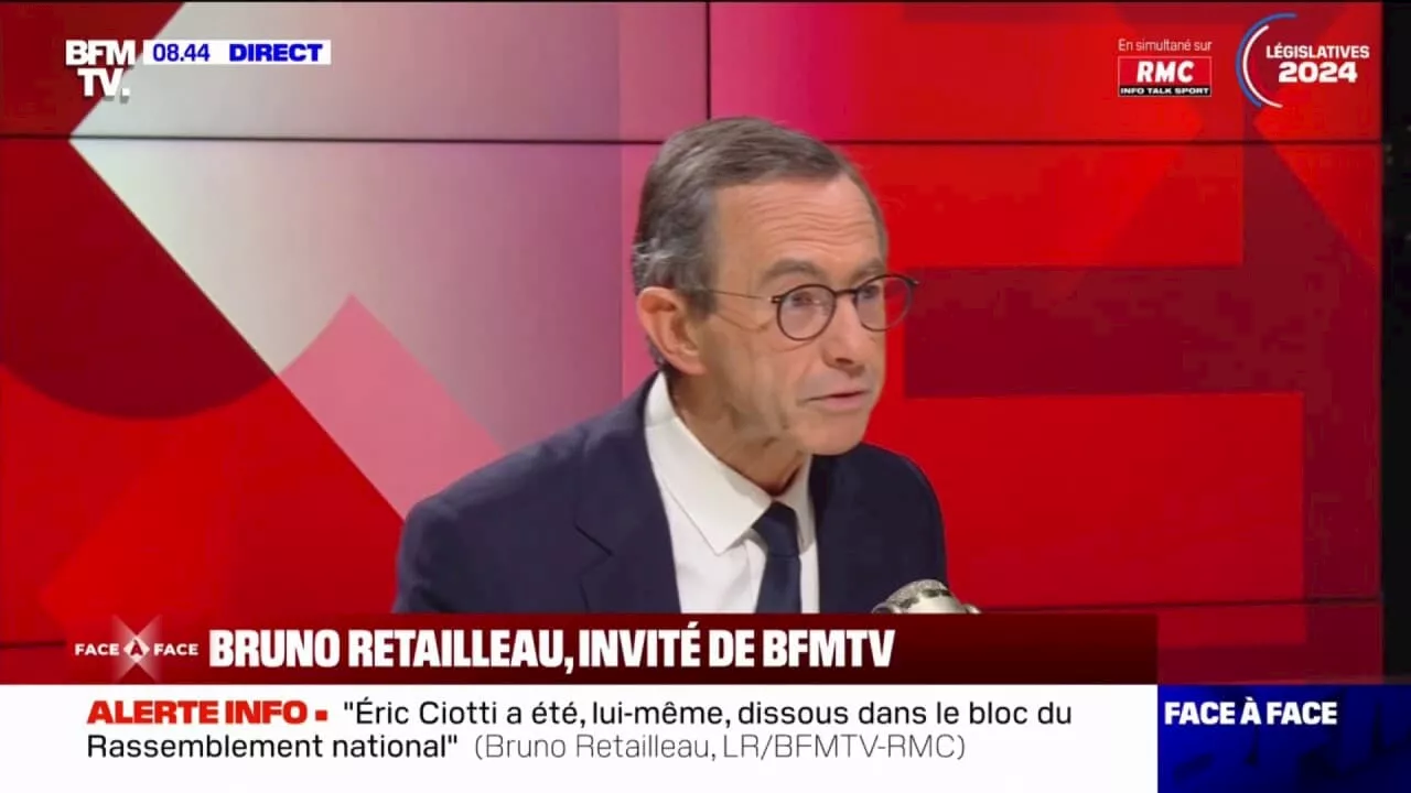 'On doit se remettre en question': Bruno Retailleau évoque une 'droite très affaiblie'