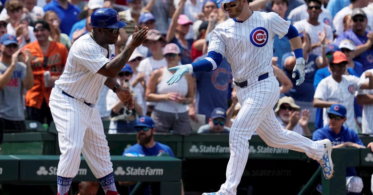 Happ, Swanson hit back-to-back homers Chicago Cubs beat Giants