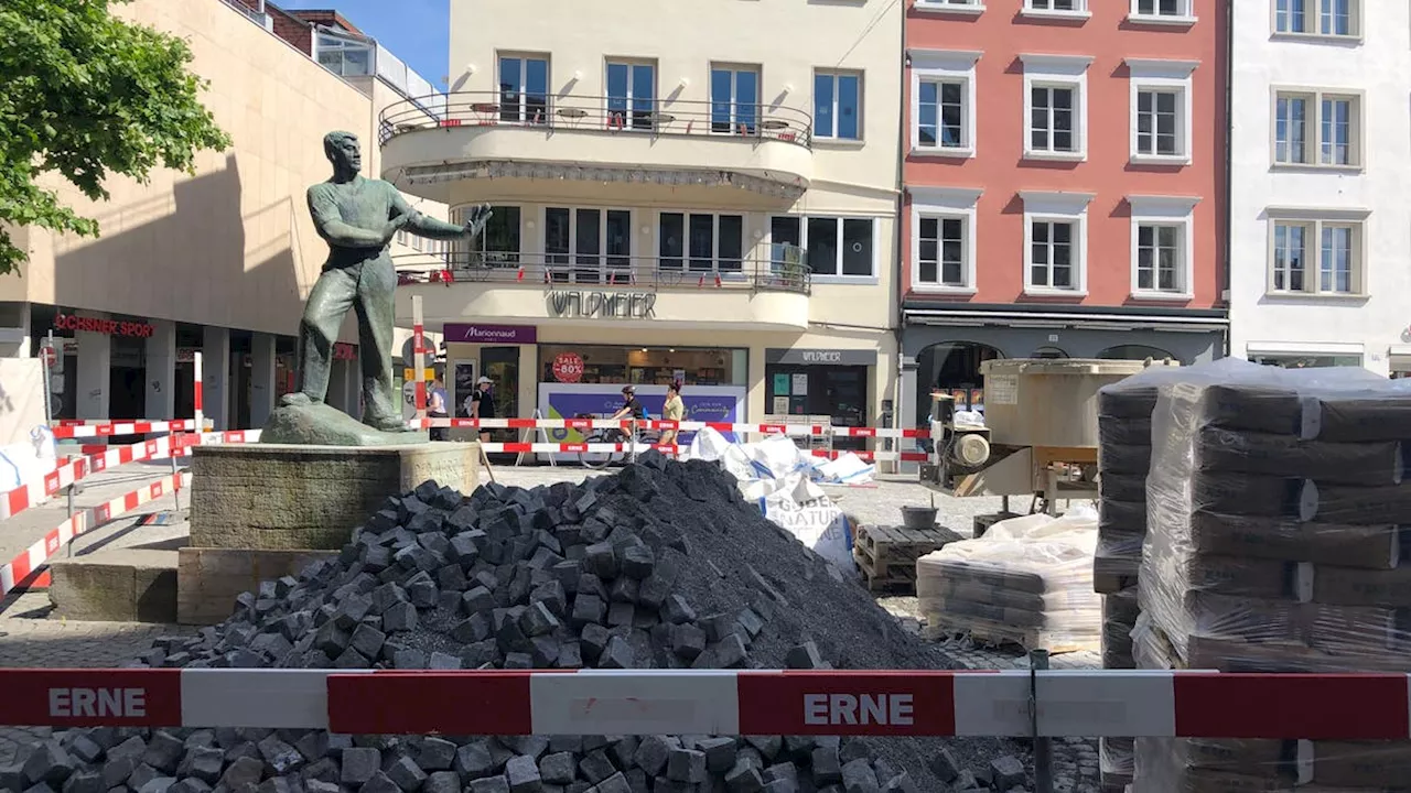 Noch ist der Graben eine Baustelle – wird alles rechtzeitig zum Maienzug fertig?