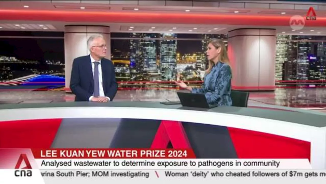 Dutch scientist Gertjan Medema on winning Lee Kuan Yew Water Prize 2024