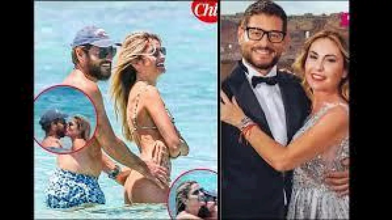 Enrico Papi, vacanza bollente a Formentera con l'ex Miss Italia Claudia Motta: un anno fa ha festeggiato i 25 anni di matrimonio con la moglie Raffaella