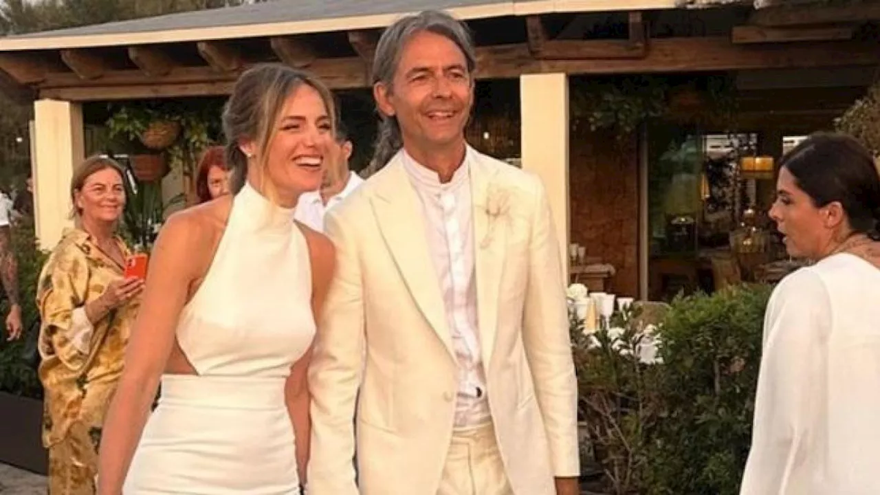 Pippo Inzaghi e Angela Robusti si sono sposati a Formentera: le foto delle nozze