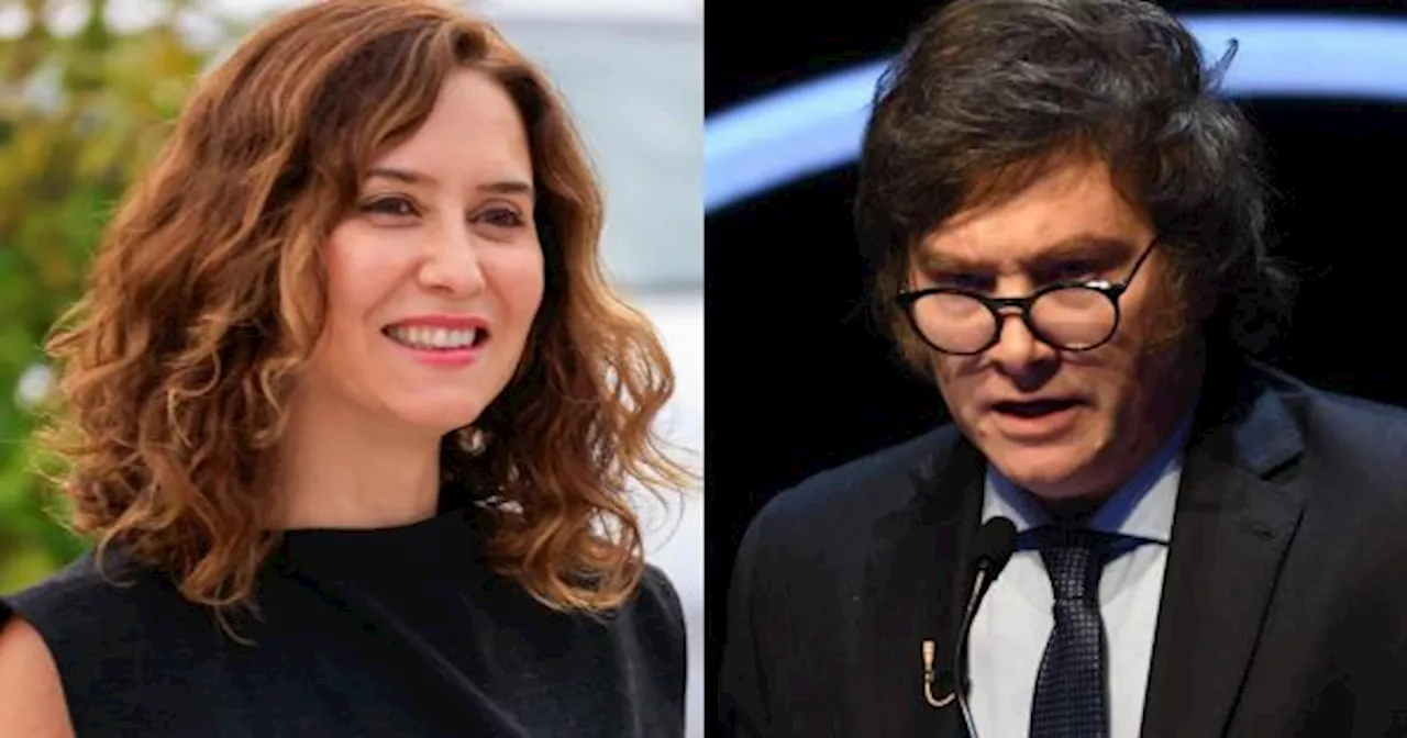 Ayuso le dará una condecoración a Milei, mientras los insultos a Sánchez no se detienen