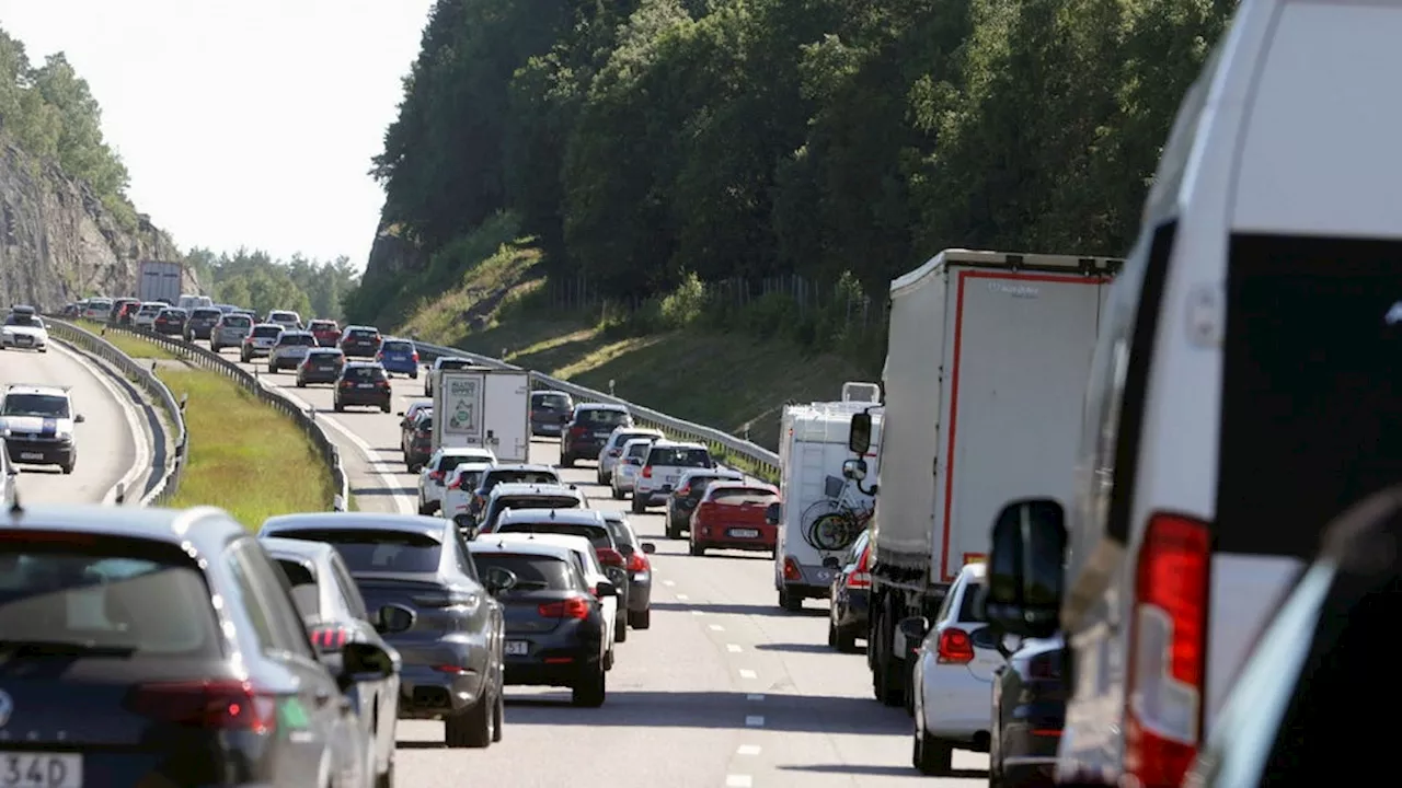 Här är vägarna med mycket trafik till midsommar