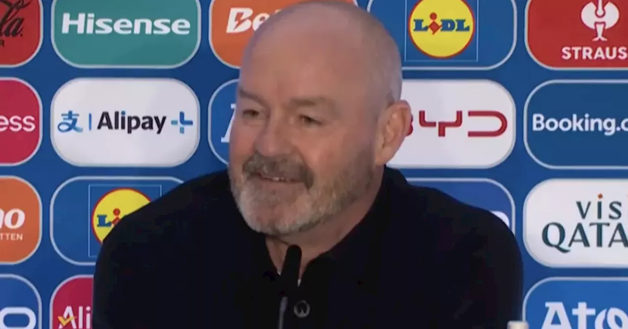 Steve Clarke ribs reporter as Scotland boss pounces on hilarious gaffe