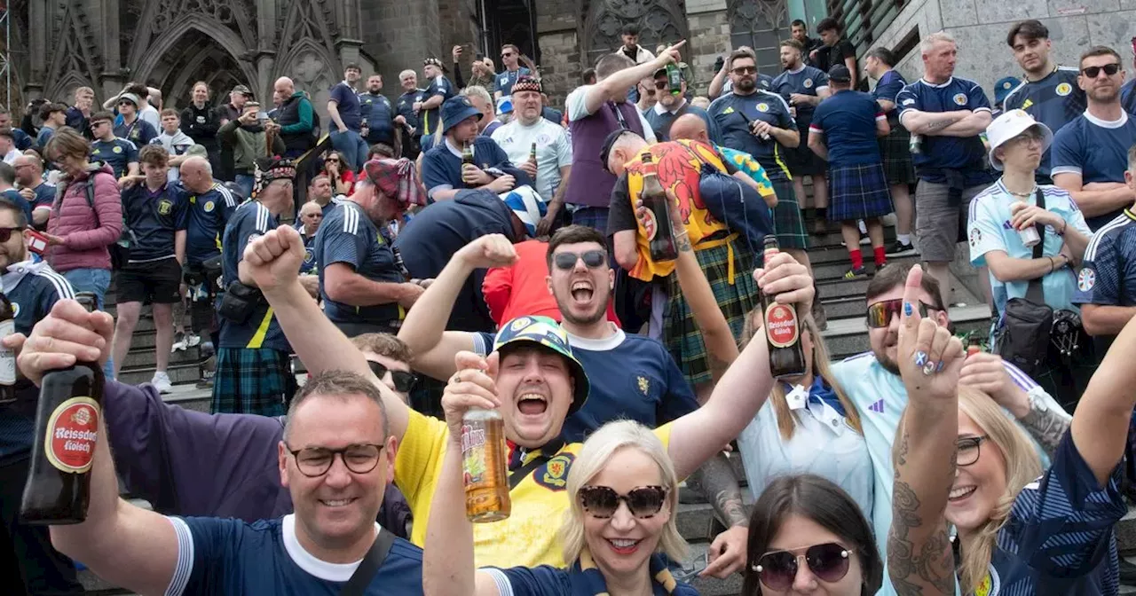 Tartan Army take over Cologne as Swiss and Scots mingle pre-match