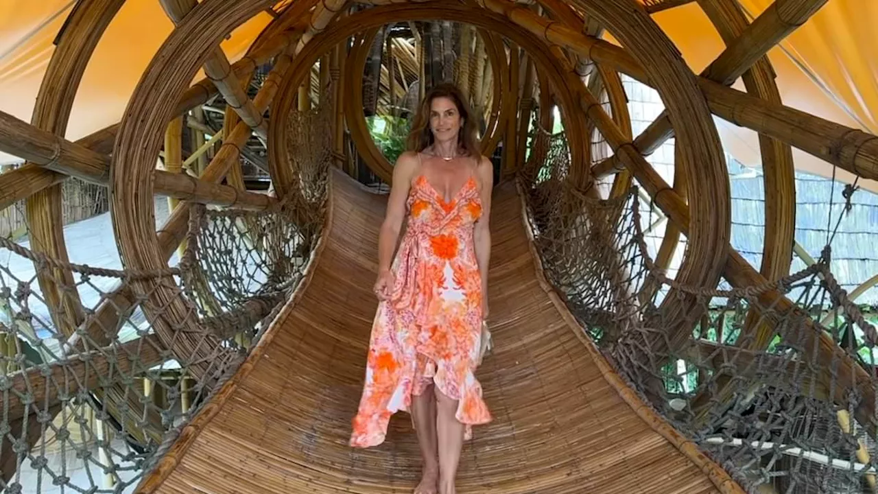 Cindy Crawford, 58, is a beach babe on idyllic Indonesian vacation