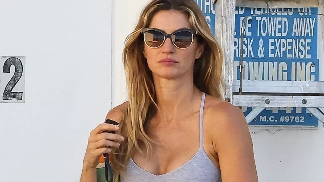 Gisele Bundchen heads to a spa following a workout in Miami - after she confirmed she is still with...