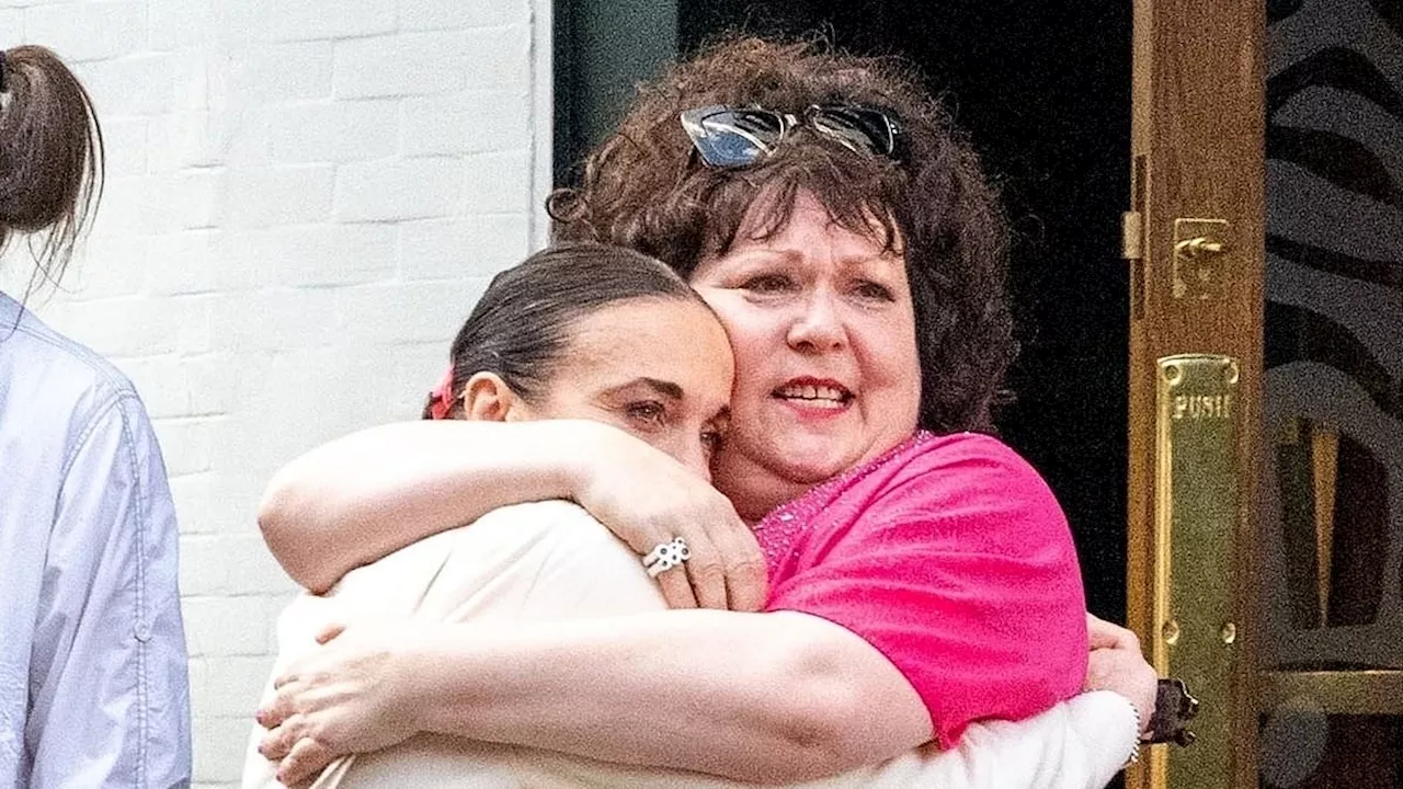 Tearful Amanda Abbington is comforted by pal after Strictly's Shirley Ballas defends 'true...