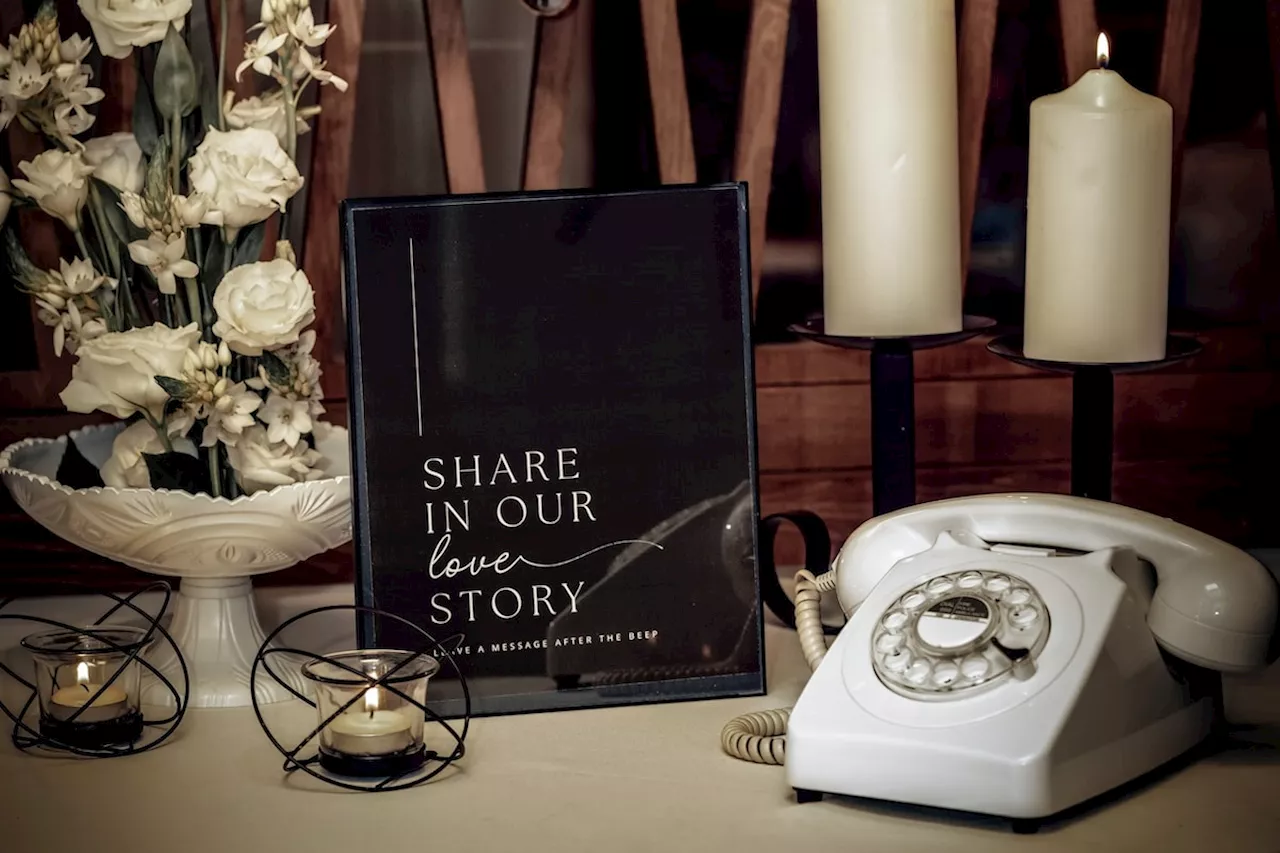 Audio ‘signing’ the latest twist on wedding guest books as attendees can leave gift of the gab