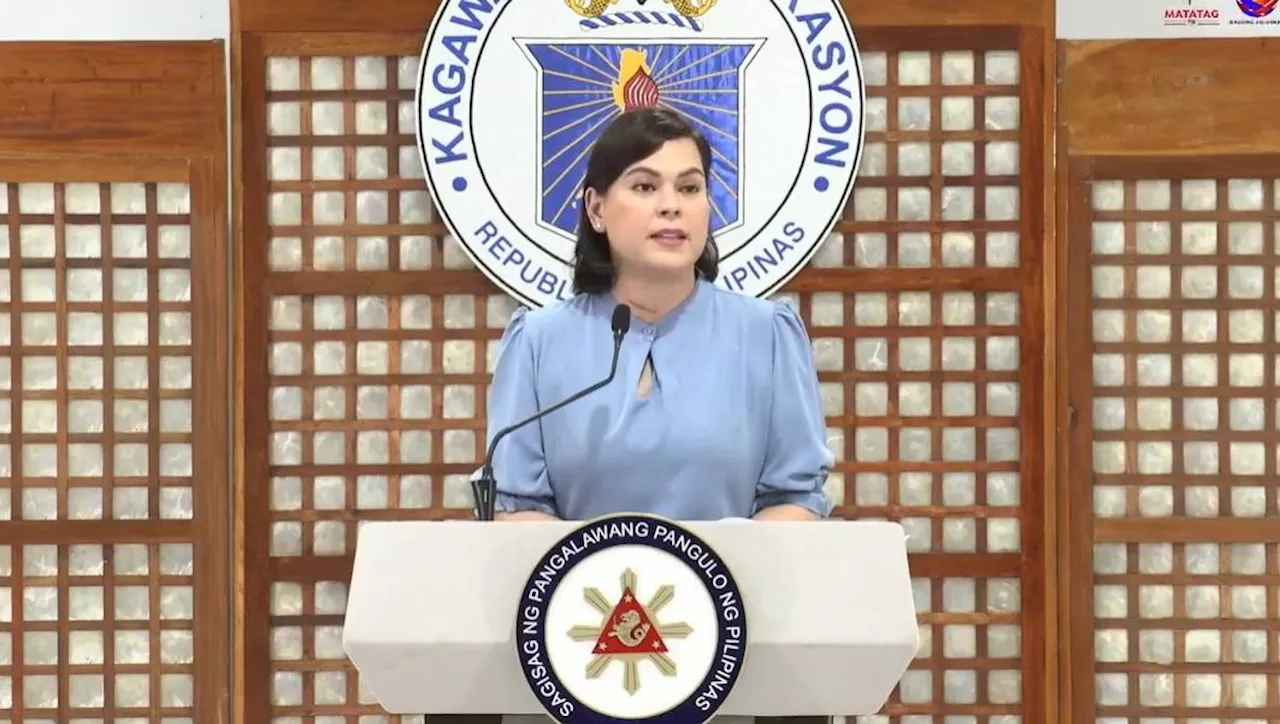 VP Sara: Resignation as DepEd chief not due to weakness