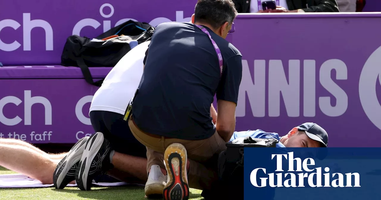 Andy Murray injured at Queen’s to cast doubts on Wimbledon swansong