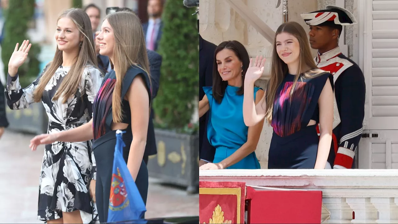 La infanta Sofía repite 'look' en el décimo aniversario de la proclamación de Felipe VI