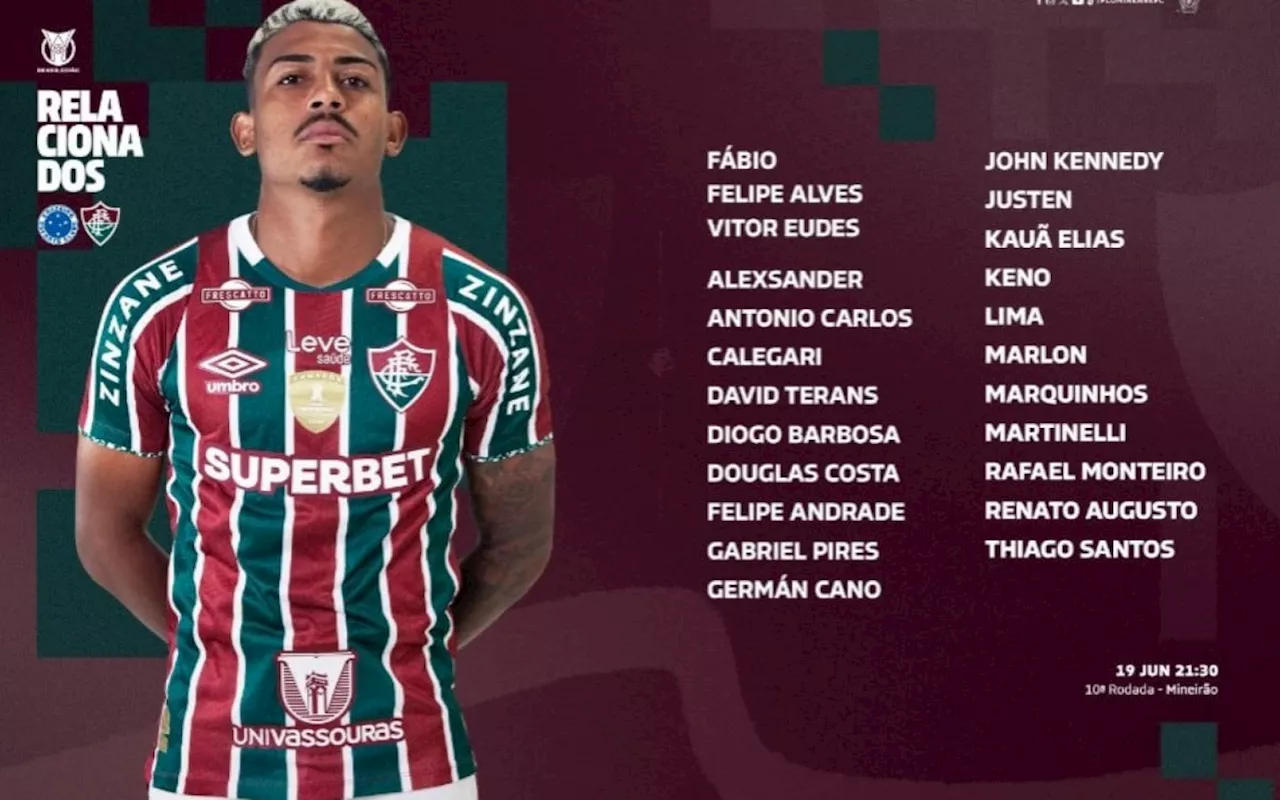 Diniz relaciona Fábio e Keno para partida contra o Cruzeiro