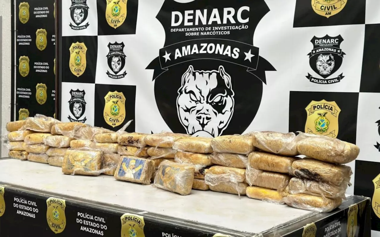 Polícia apreende mais de R$ 1 milhão em drogas em operação na capital do Amazonas