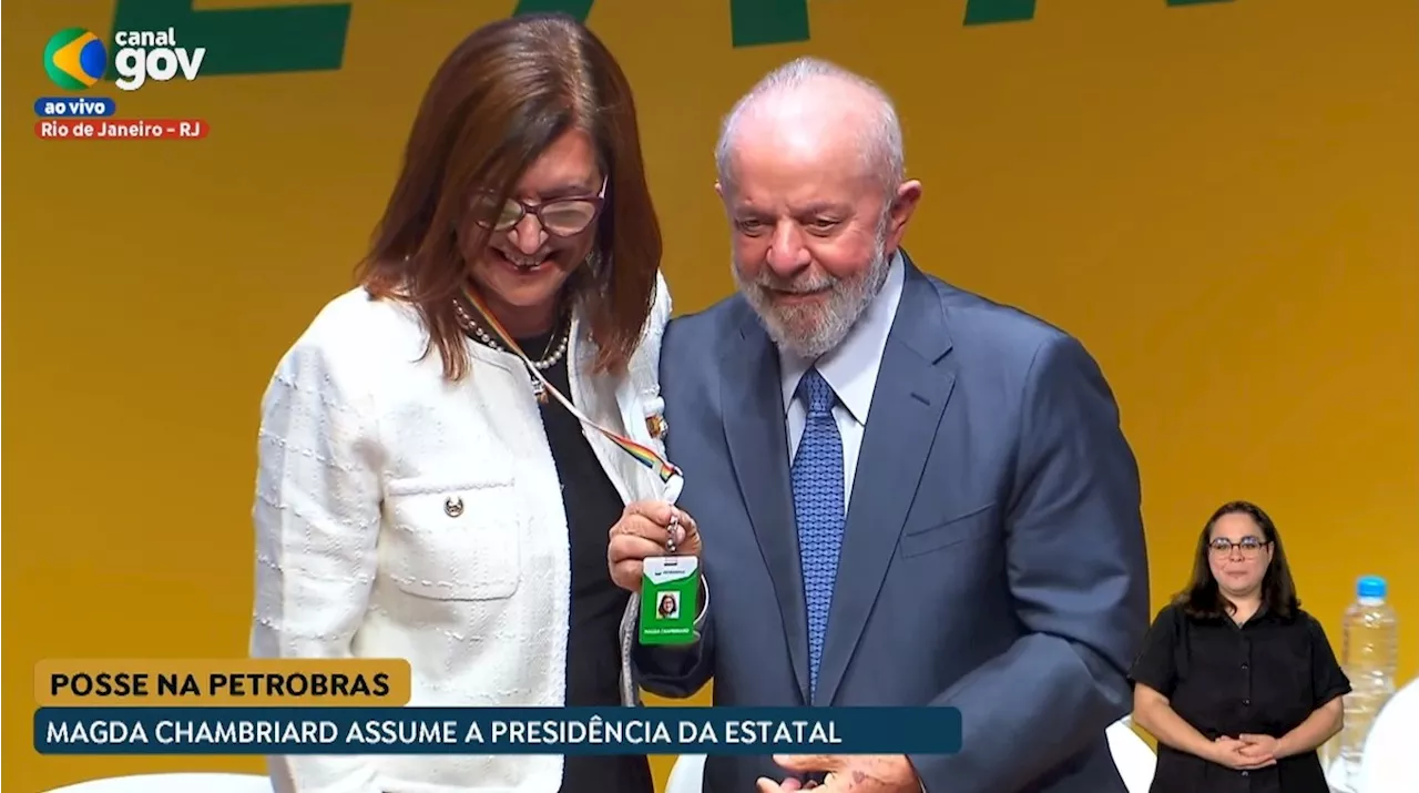 'Lula não quer confusão na empresa', diz Magda Chambriard em posse como presidente da Petrobras