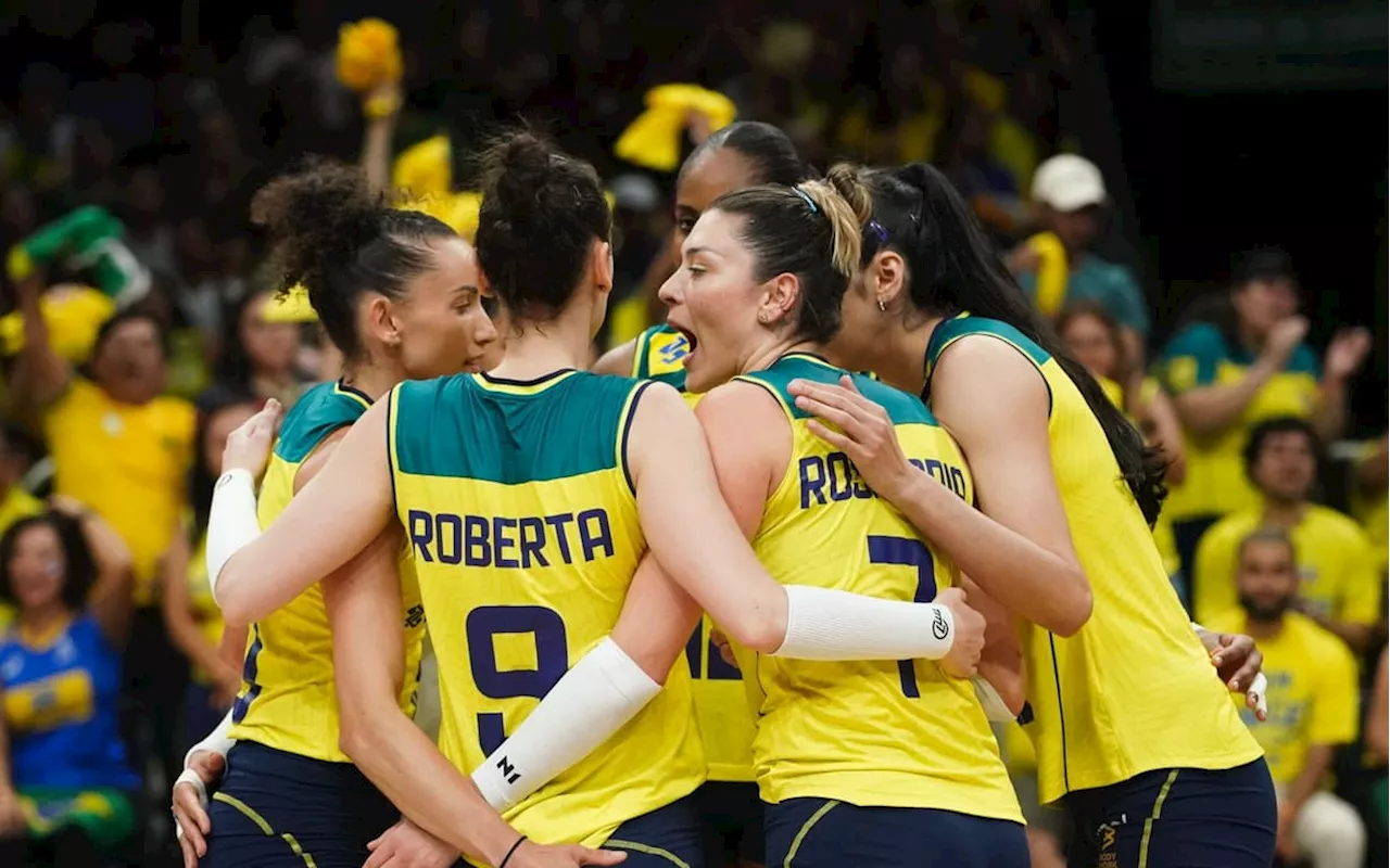 Qual o chaveamento do Brasil na VNL feminina?