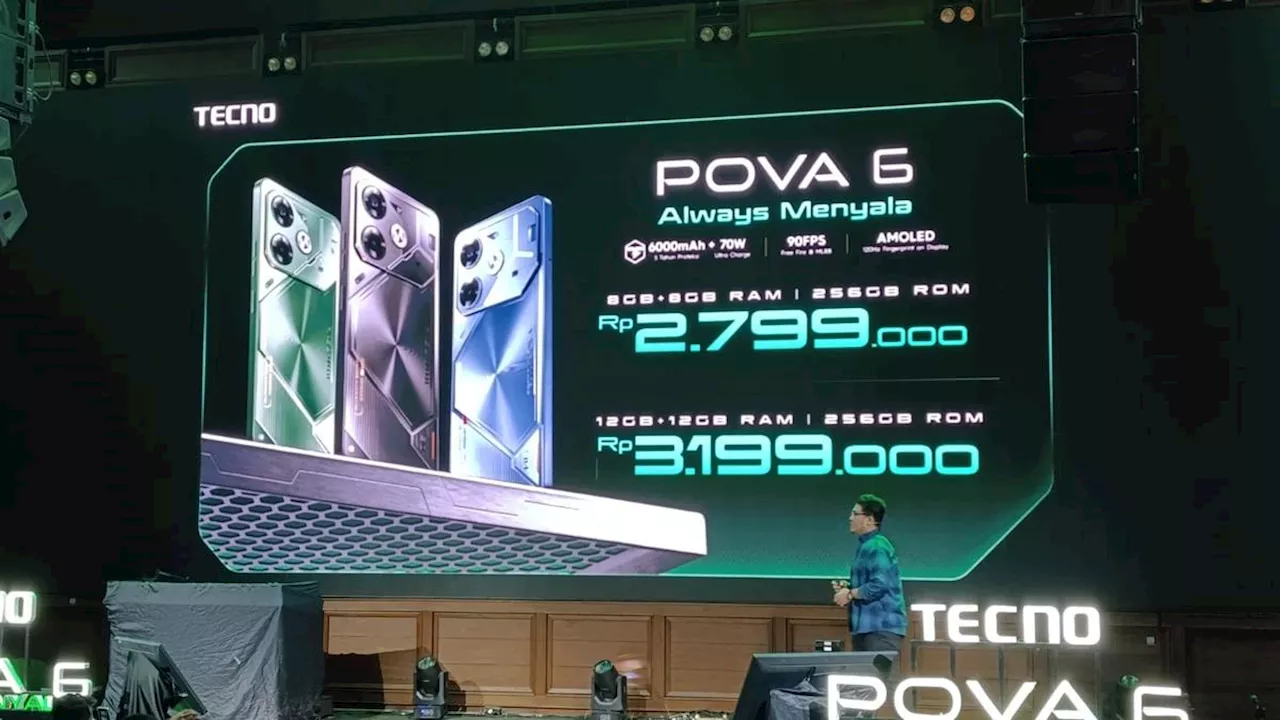 Spesifikasi Lengkap Tecno Pova 6, HP Gaming dengan Harga Mulai Rp 2,8 Jutaan