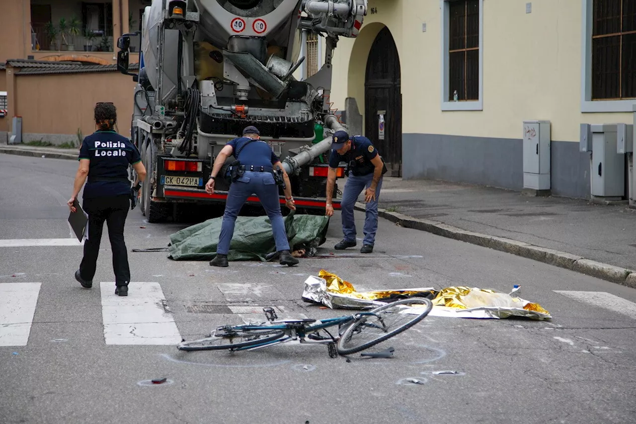 Rho (Milano), anziano in bici ucciso da una betoniera