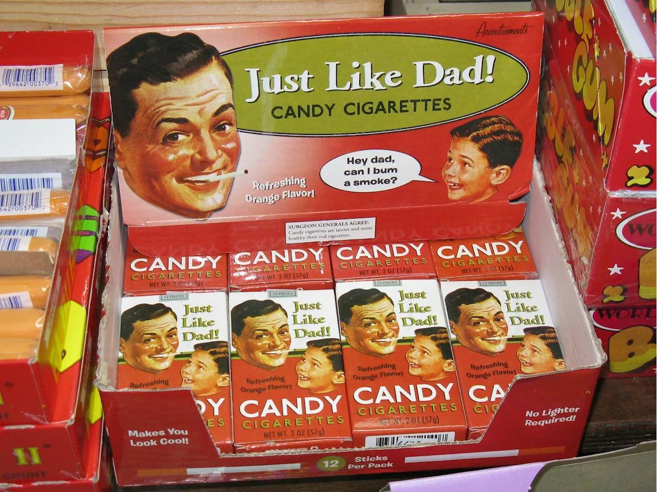 Candy tobacco imitation products availability and marketing linked to children