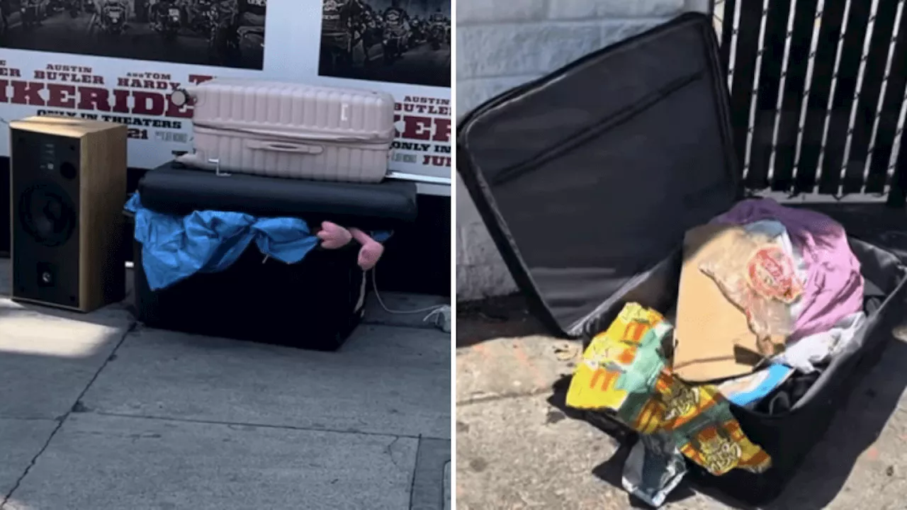 How woman's lost luggage from Burbank Airport ended up in Hollywood homeless encampment