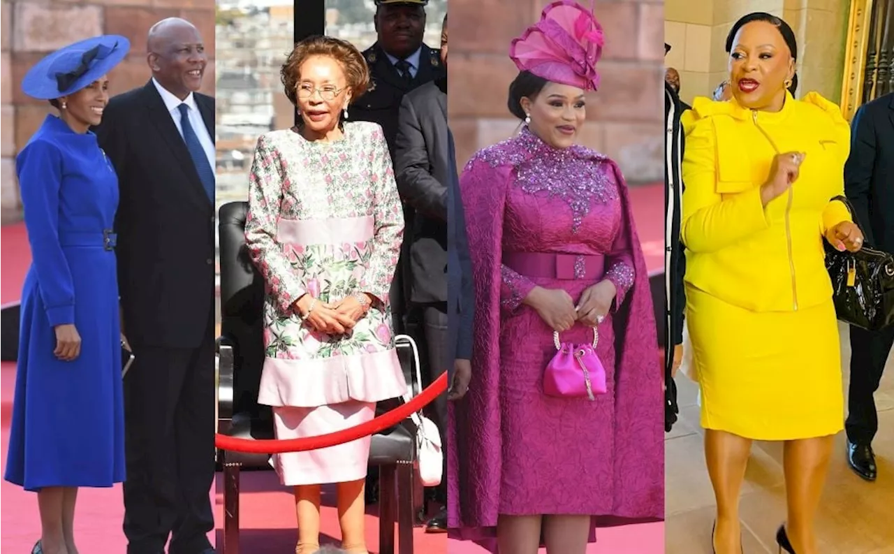 South African politicians serve a parade of colour at President Cyril Ramaphosa's inauguration