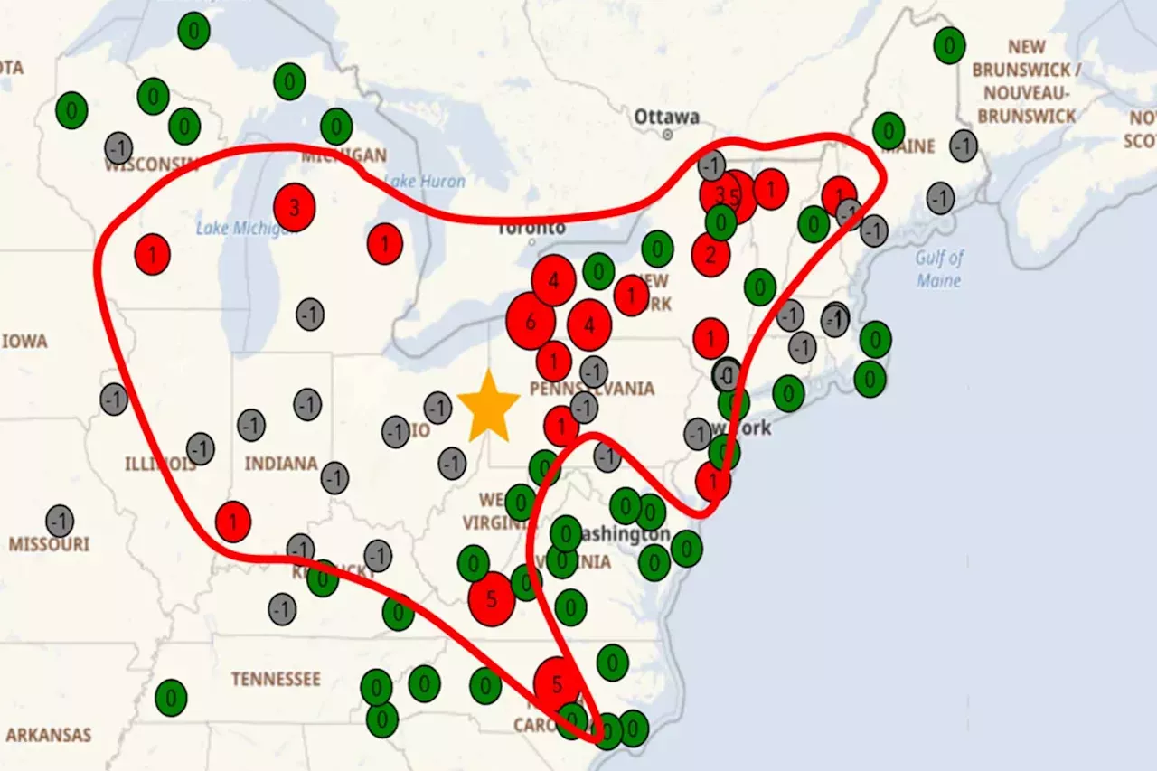 Maps Reveal Pollution Fallout From Ohio Train Derailment—With 16 States ...