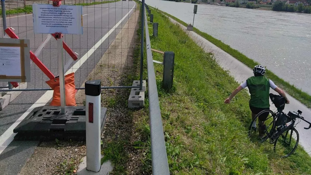 Trotz Lebensgefahr: Radler ignorieren Absperrungen bei Felssturz