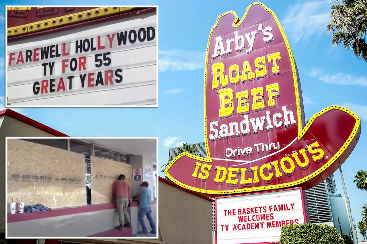 Hollywood Arby's closes after 55 years over California's $20 minimum wage