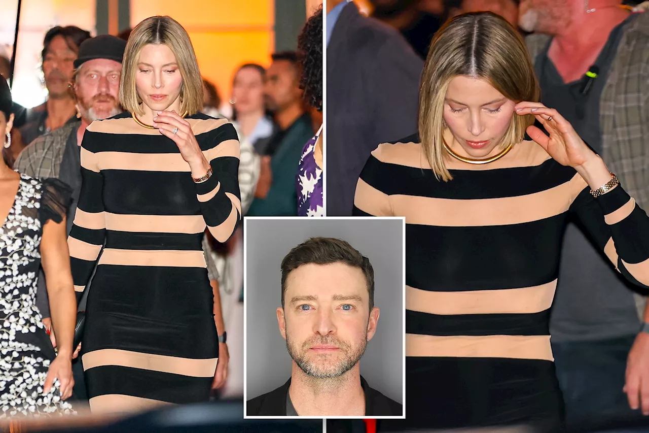 Jessica Biel spotted for first time since husband Justin Timberlake’s DWI arrest