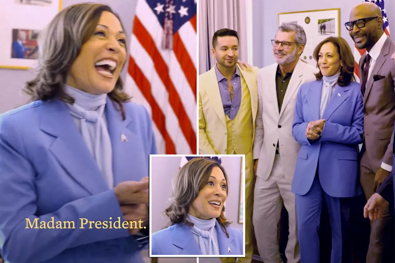 White House video caption slip-up dubs Kamala Harris 'Madam President' during 'Queer Eye' cast meeting