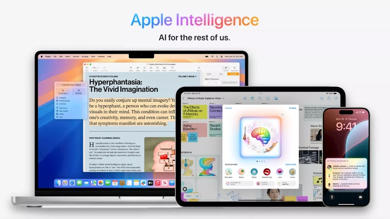 Apple explains why Apple Intelligence is limited to the newest iPhone 15 Pro