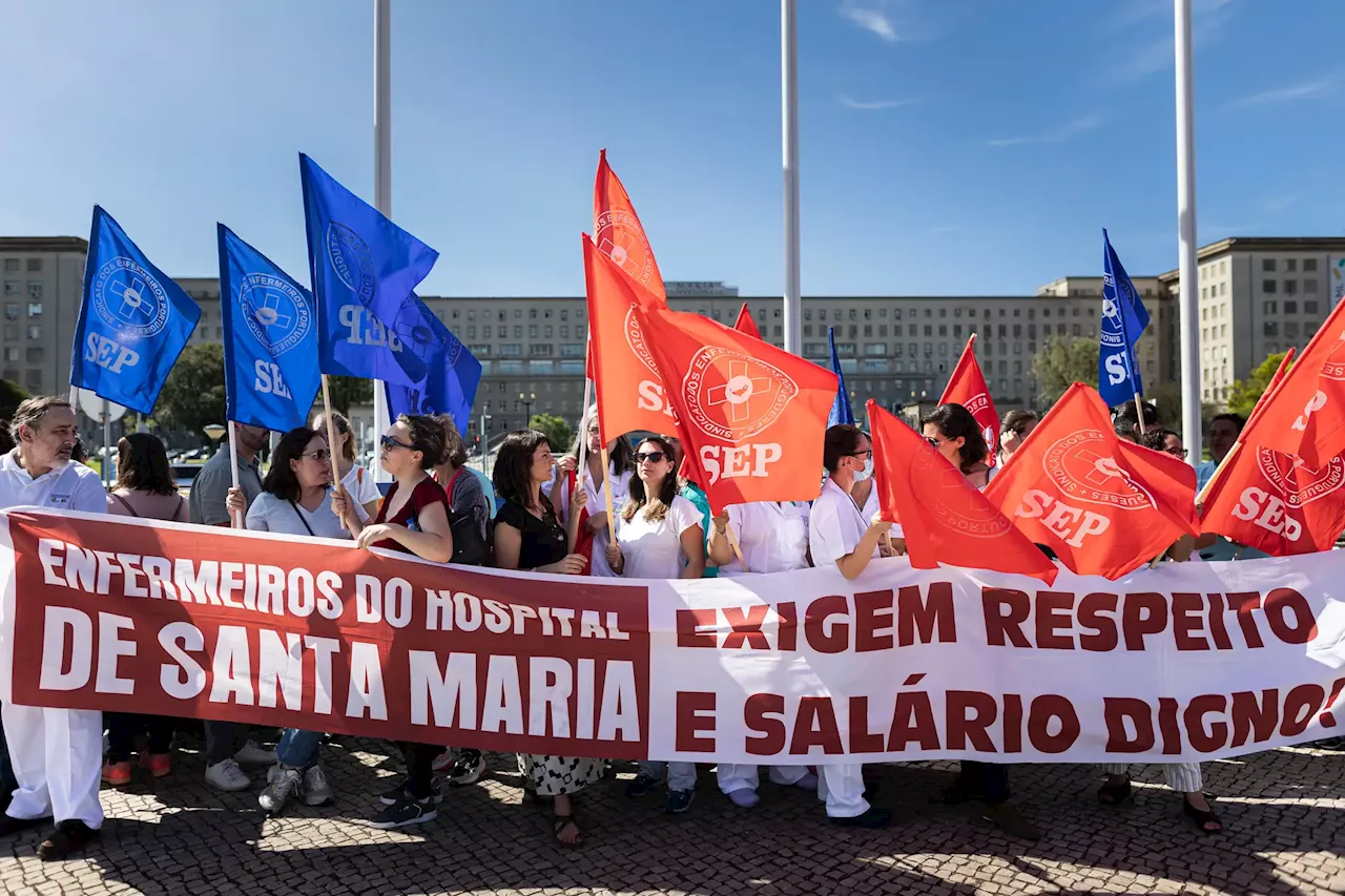 Enfermeiros de centros de saúde da região de Lisboa em greve dia 4 de julho