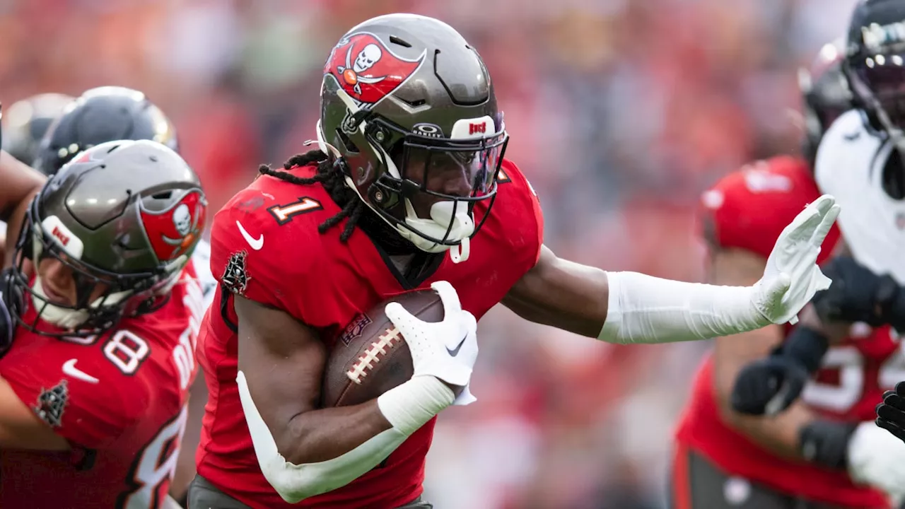 PFF Ranks Buccaneers 2024 Running Back Unit in Bottom Half of League