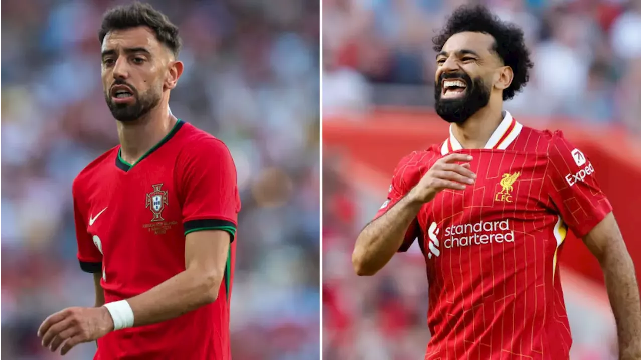 Liverpool star ranks Bruno Fernandes above teammate Mohamed Salah in brave ranking